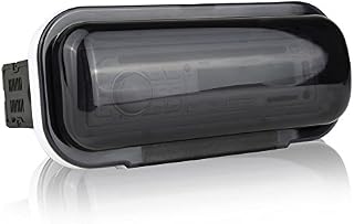 Water Resistant Marine Stereo Cover - Smoke Colored Heavy Duty Boat Radio Protector