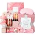 Birthday and Get Well Gifts for Women - Relaxing Spa Care Package With Luxury Flannel Blanket, Light-Up Rose Flower - Unique Self Care Gift Basket for Mom, Wife, Friends