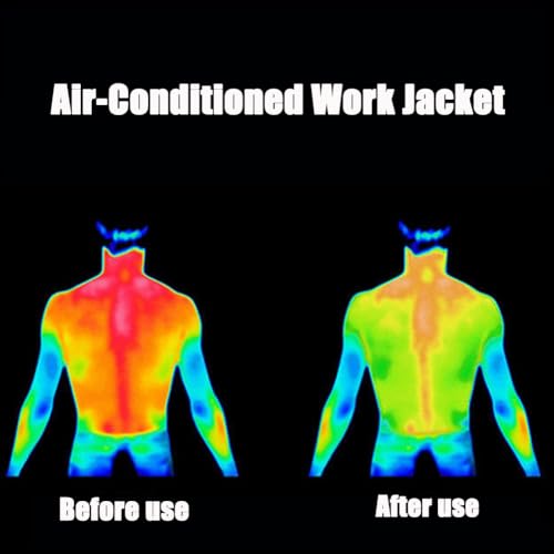 Kuchofuku Air-Conditioned Work Jacket, Kuchofuku Fan-Cooled Casual Jacket with 10000mah Power Bank & 2PCS Fan4