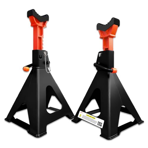 Upgraded 6 Ton Jack Stands with Double Locking