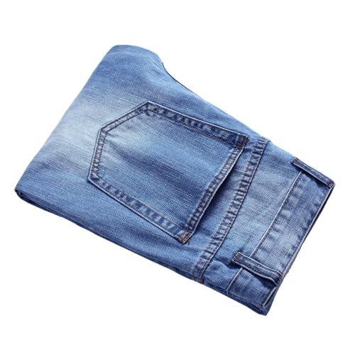 Men's Straight Leg Stretch Jeans Retro Ripped Skinny Slim Fit Comfort Distressed Fashion Denim Pants3