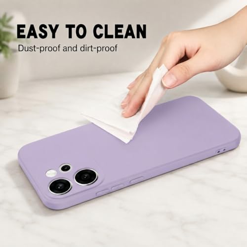 Image of Back Cover Compatible with Oppo Reno15 Pro 5G / 15 Pro Mini 5G | Full Camera Protection | Premium Liquid Silicon Case | Flexible Bumper Case for Oppo Reno15 Pro 5G / 15 Pro Mini 5G (Purple)