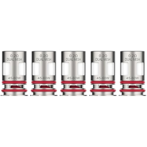 Vaporesso GTX Dual Mesh Coil Series Lot de 5 résistances sans nicotine 0,2 Ohm
