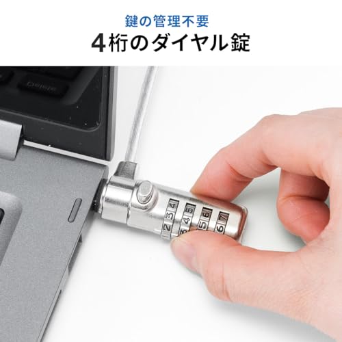 サンワダイレクト セキュリティワイヤー 200-SL108