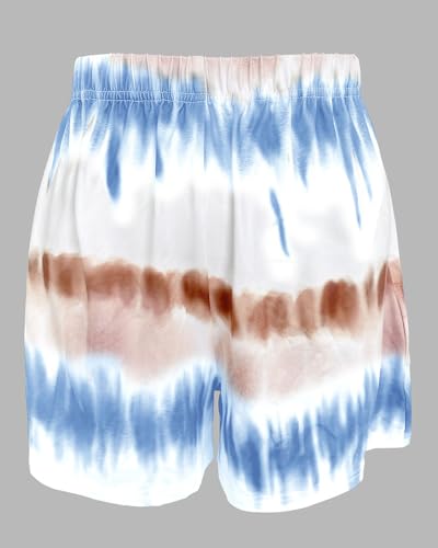 Image of CHICME Pajamas Set for Women 2 Piece Pjs Lounge Set Soft Short Sleeve Tops and Sleep Shorts with Pocket