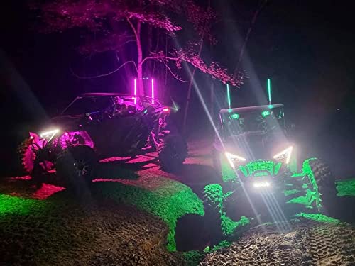 Amazon.com: FX Whips -PAIR 2FT PINK LED LIGHT WHIP ATV UTV SXS