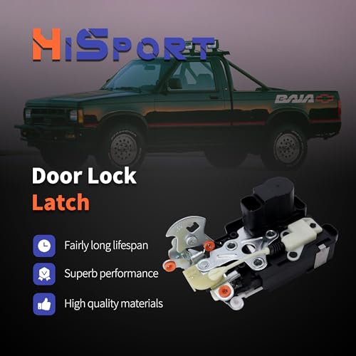 Image of HiSport 15066132 Door Lock Latch Actuator Front Driver Side - Compatible with Chevy S10 1998-2003 GMC Sonoma 1998-2003 - Replace 16631171 931260