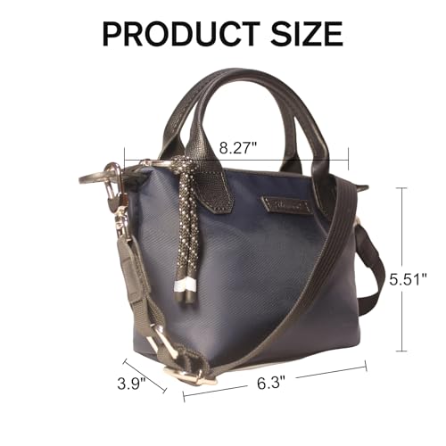 Image of Designer Mini Tote Bag for Women - Lightweight Crossbody Purse with Adjustable Dual Straps (2-Way Carry)