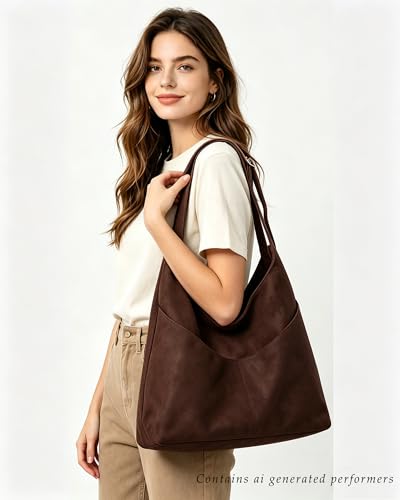 Bolso de Hombro de Gamuza para Mujer, Gran Capacidad miniatura 2