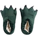 UKKO Hausschuhe Winter Hausschuhe Tier Cartoon Monster Fuß Hausschuhe Dinosaurier Klaue Plüsch Slipper Baumwollgewebe Warme Schuhe Elternkind Schuhe-08,Big 40-45