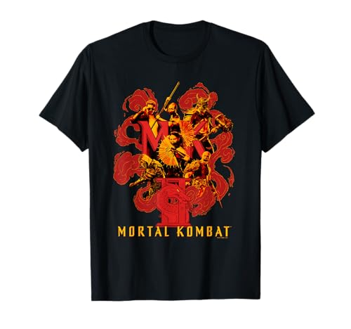 Mortal Kombat 2 Group Collage and Logo Video Game Movie T-Shirt