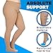 Made in USA - Opaque Compression Pantyhose for Women 20-30mmHg - Graduated Support Compression Stockings for Pregnancy, Post Surgery, Varicose Veins Circulation - Beige, Medium - A204BE2