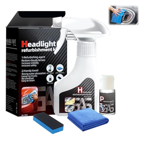 XindEuft Automotive Headlamp Restoration Fluid Oxidized,Automotive Headlamp Restoration Fluid Kit