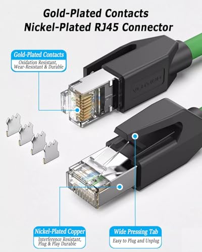 Cable Ethernet Cat6A Doble Blindaje para Evitar Interferencias en PLC y Cámaras 3