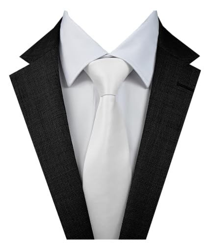 Image of Dibi Solid Color Ties for Men, Formal Mens Ties, Neck Tie, Classic Tie for Boys Women Teens, Wedding Business Costume Necktie