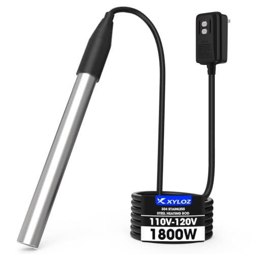 1800W Immersion Water Heater with GFCI for Hot Tubs, Tanks, Ponds &amp; Pool