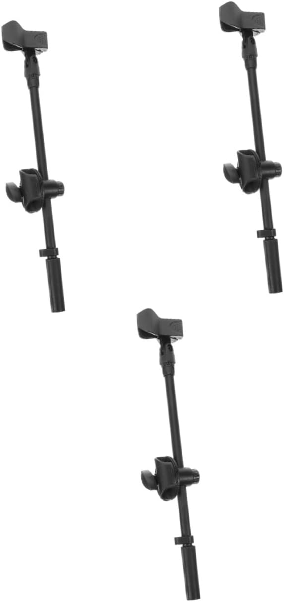 3sets Metal Rotating Microphone Stand Compact Lightweight for Saxophone Performance