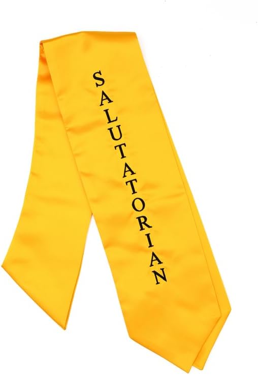 Gradzilla Graduation Stole – Embroidered Honors, Valedictorian, Salutatorian Sash for Graduates