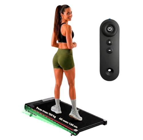 Caminadora Eléctrica Portátil con Inclinación para Ejercicio en Casa, Walking Pad Compacta para Escritorio, Máquina Deportiva Treadmill para Correr o Caminar para Gimnasio en Casa o Trabajo (MB890)
