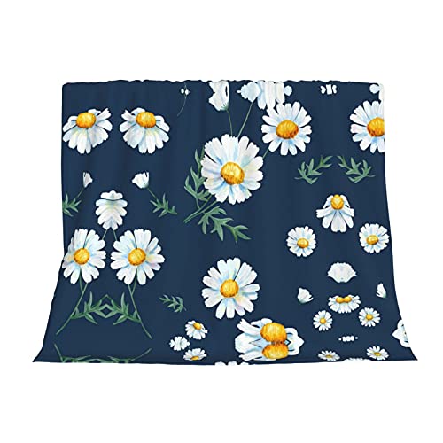 Couverture en flanelle Daisy douce pour lit et canapé