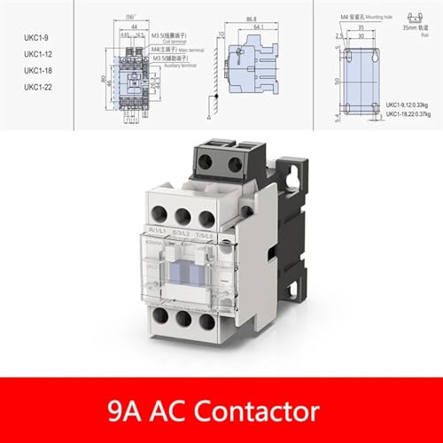 Contacteur électrique 9A 110V pour stabiliser vos commandes de moteur - 2