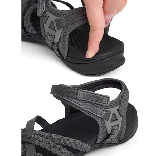 Image of UBFEN Womens Hiking Sandals Outdoors Water Sport Arch Support | Comfortable Adjustable Ankle Strap, Lightweight Suitable for Beach, Travel, Golf and Daily Wear