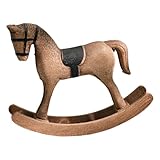 Charme vintage intemporel : cette figurine de cheval à bascule en bois combine un design vintage classique avec un style minimaliste élégant, ce qui en fait une pièce décorative parfaite qui ajoute de la chaleur et du caractère à n'importe quelle maison ou salle de jeux.