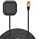 Greluma 4m wasserdichte aktive GPS-Navigationsantenne für Fahrzeuge mit SMA-Stecker für Autoradio-Haupteinheit, GPS-Navigationssystemmodul, LKW, Marine, Boot, GPS-Tracker, Ortung, Echtzeit-Tracking