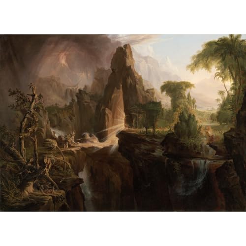 Thomas Cole Expulsion du jardin d'Éden tableau impression toile ARTICULOZY 61x81