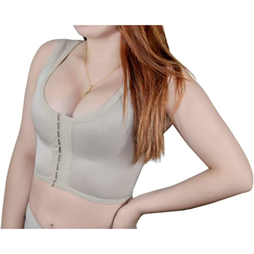 Soutien Reforçado Top Modelador Levanta E Valoriza Seios Z03 Cor:Bege;Tamanho:GG;Gênero:Feminino