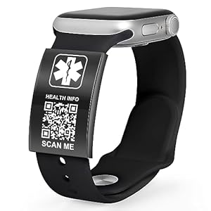 Upgraded Medical Bracelets Men Women with QR Code Medical Alert ID Bracelets – Titanium Steel Wristband Fits Wrists Up 8”-10” – More Space Custom Emergency Med ID Info