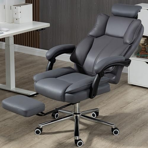 Chaise de bureau ergonomique contre le mal de dos avec dossier haut - 3