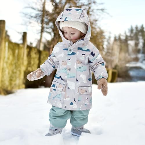 Image of JAN & JUL Waterproof Fleece Lined Rain Jacket, Raincoat for Toddlers and Kids