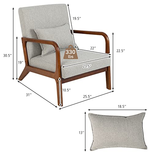 Sillón Plegable Gris miniatura 3