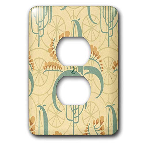 2 Prises Couvercle 3dRose Délicat Vintage Abstrait pour plaque de prise