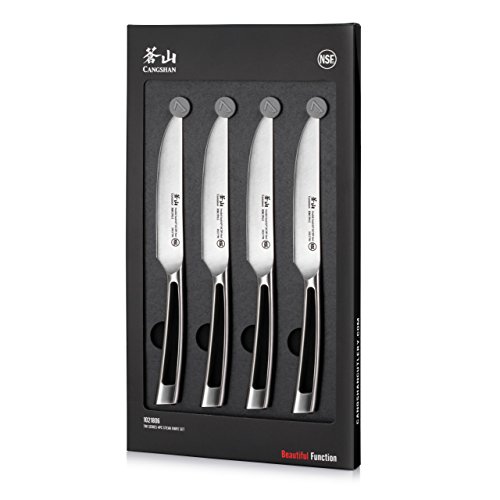 Cangshan Tn1 Series 1021806 Swedish 14C28N Steel Forged 4-Piece Steak Knife Set #TOP6