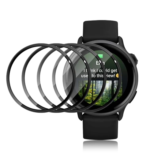 ELYCO [4 Pack Protector de Pantalla Compatible con Garmin Vivoactive 6, Cobertura Completa Flexible TPU Protector Pantalla [Anti-Arañazos] [Sin Burbujas] [No es de cristal] Protectora