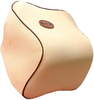 Car Headrest 3D Ergonomic Memory Foam Neck Pillow Slow Rebound Series (Khaki)