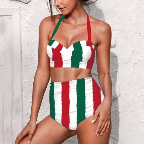 High Waisted Bikini Set for Women High Cut Swimsuit Two Pieces Sexy Bathing Suit Tummy Control2