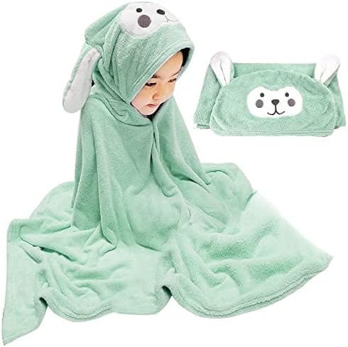 Visen Premium Hooded Towel for Kids,-28×55 INCH Large Size Kids Bath Towel,Ultra Soft Hooded Towel Wrap for Boys Girls, Highly Absorbent Bathrobe Blanket Gifts for Toddlers Shower