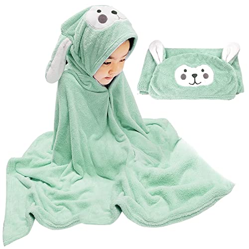 Visen Premium Hooded Towel For Kids,-28×55 Inch Large Size Kids Bath Towel,Ultra Soft Hooded Towel Wrap For Boys Girls, Highly Absorbent Bathrobe Blanket Gifts For Toddlers Shower #TOP19