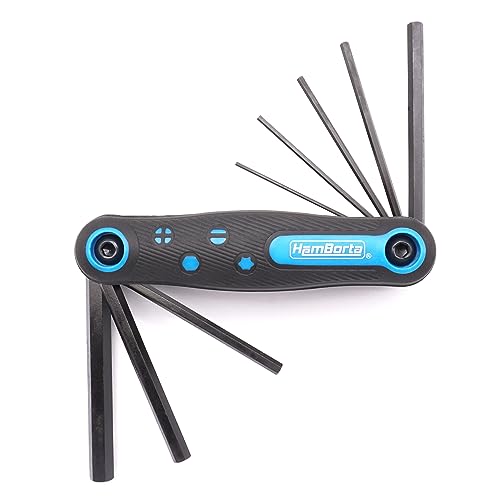 HemBorta® Faltbares Innensechskantschlüssel Satz 8 tlg -...