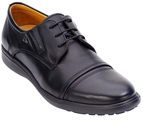 Dr. Flexer Handmade Genuine Leather Shoes For Men – Classic Black Oxford Leather Shoes For Men – 100% Real Leather Shoes – Superior Comfort & Foot Support – Ergonomic Design Leather Shoe Insoles For Men (Us_Footwear_Size_System, Adult, Men, Numeric, Medium, Numeric_7) #TOP29