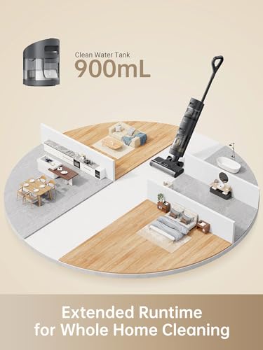 Image of DREAME H12 Core Wet-Dry Vacuum Cleaner, Lightweight Cordless Vacuum Cleaner and Mop, Intelligent Dirt Detection, Automatic Self-Cleaning, for Wood, Vinyl, and Other Hard Floors, Gray