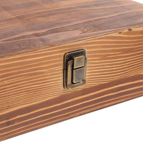 Boîte de rangement en bois compartimentée pour organisation maison efficace