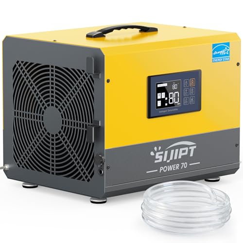 70 Pint Crawl Space Dehumidifier with Energy Star & Pump & Drain Hose for Basement, Commercial,...