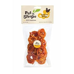 Pet ‘n Shape Chik ‘N Rings – All Natural Chicken Jerky Dog Treats, 4 oz