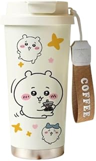 Sponsored Ad - コーヒーカップ ちいかわ ステンレスカップ マグカップ 蓋付き 大容量 保冷 保温 水筒 キャラクター グッズ かわいい ギフト プレゼント オフィス 家庭用 316ステンレス製 530ml 持ち運び 直接ドリップ...