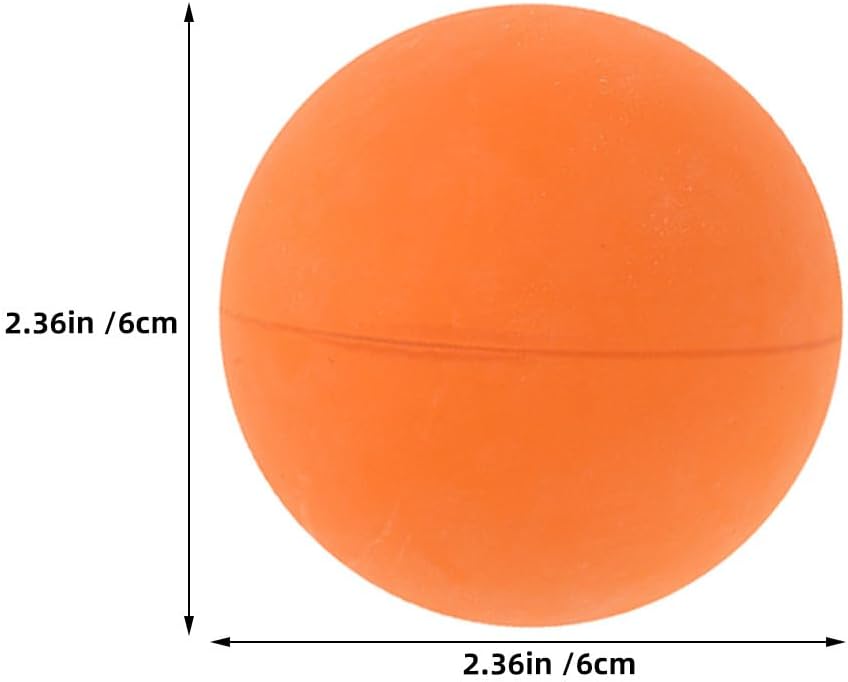 Hemoton 6pcs Racketball Ball: High Bounce Rubber Squash Racket Balls for Racquetball Gear Reaction Practice and Beginner Sports Equipment