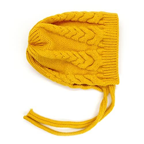 Soft Cute Knit Cotton Baby Hat with Chin Strap2